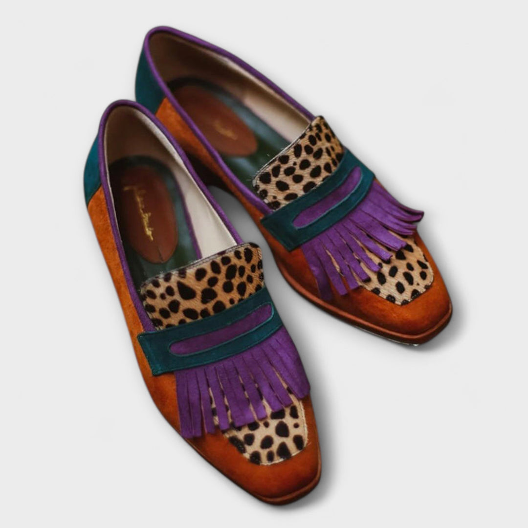 Fallon™ | Leoparden Mocassin Bruin