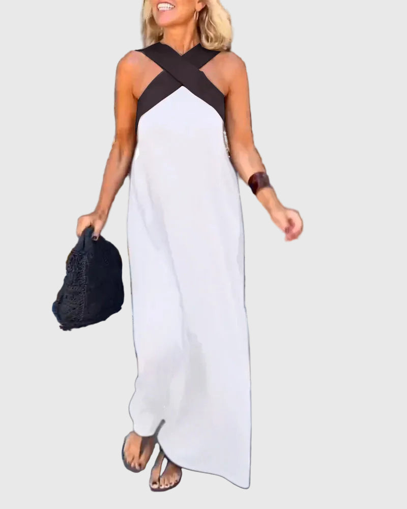 Elena | Maxi Jurk Vloeiend en Elegant