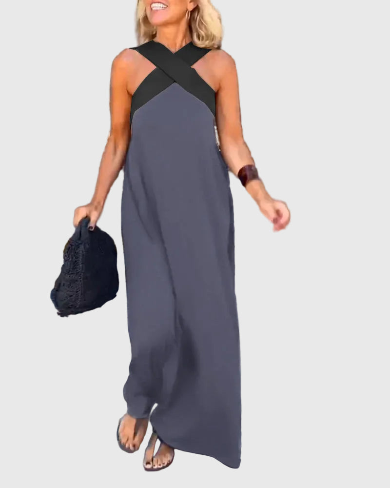Elena | Maxi Jurk Vloeiend en Elegant