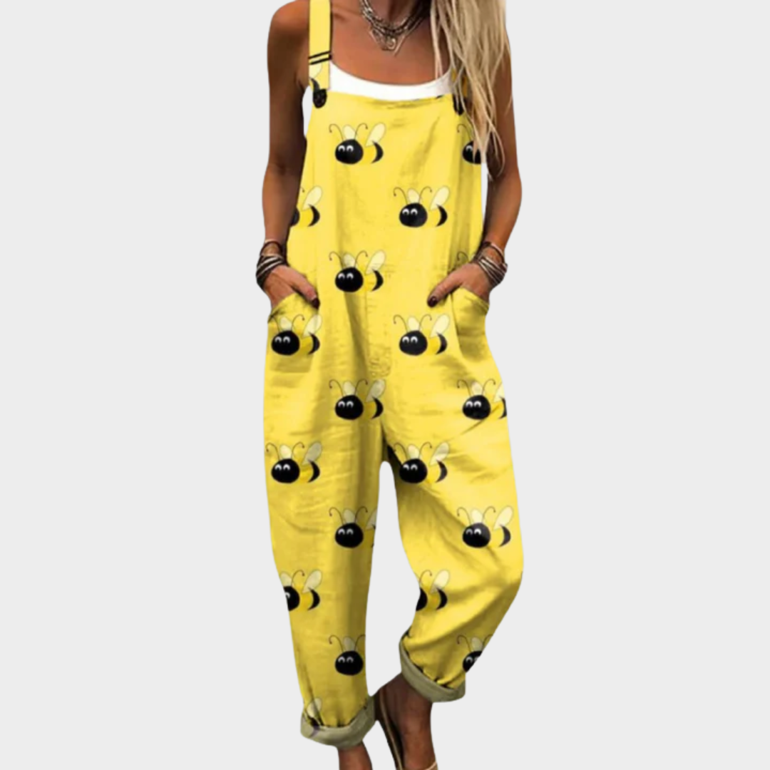 Comfortabele bedrukte overall