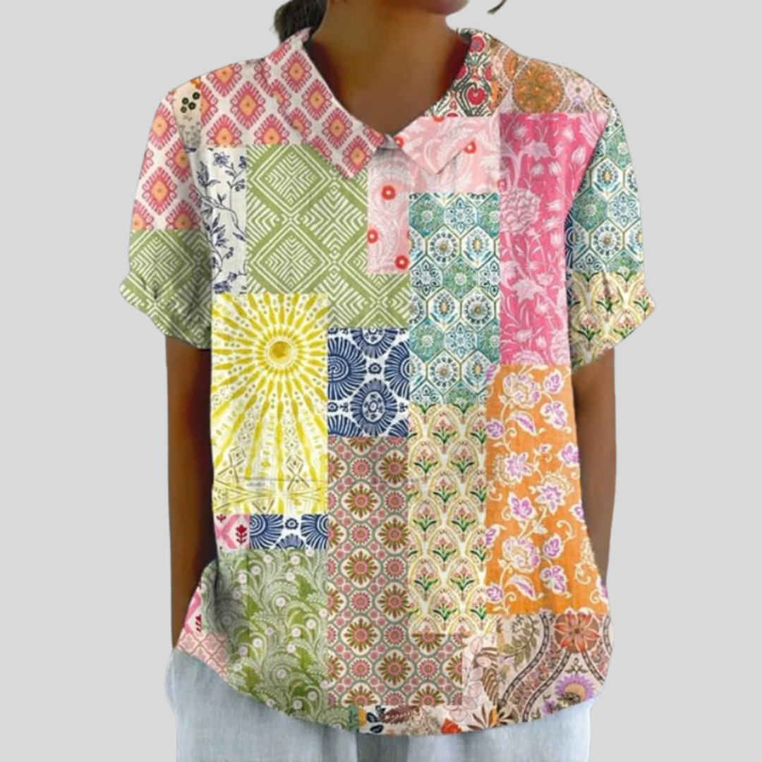 Bloemige Comfortabele Elegante Top