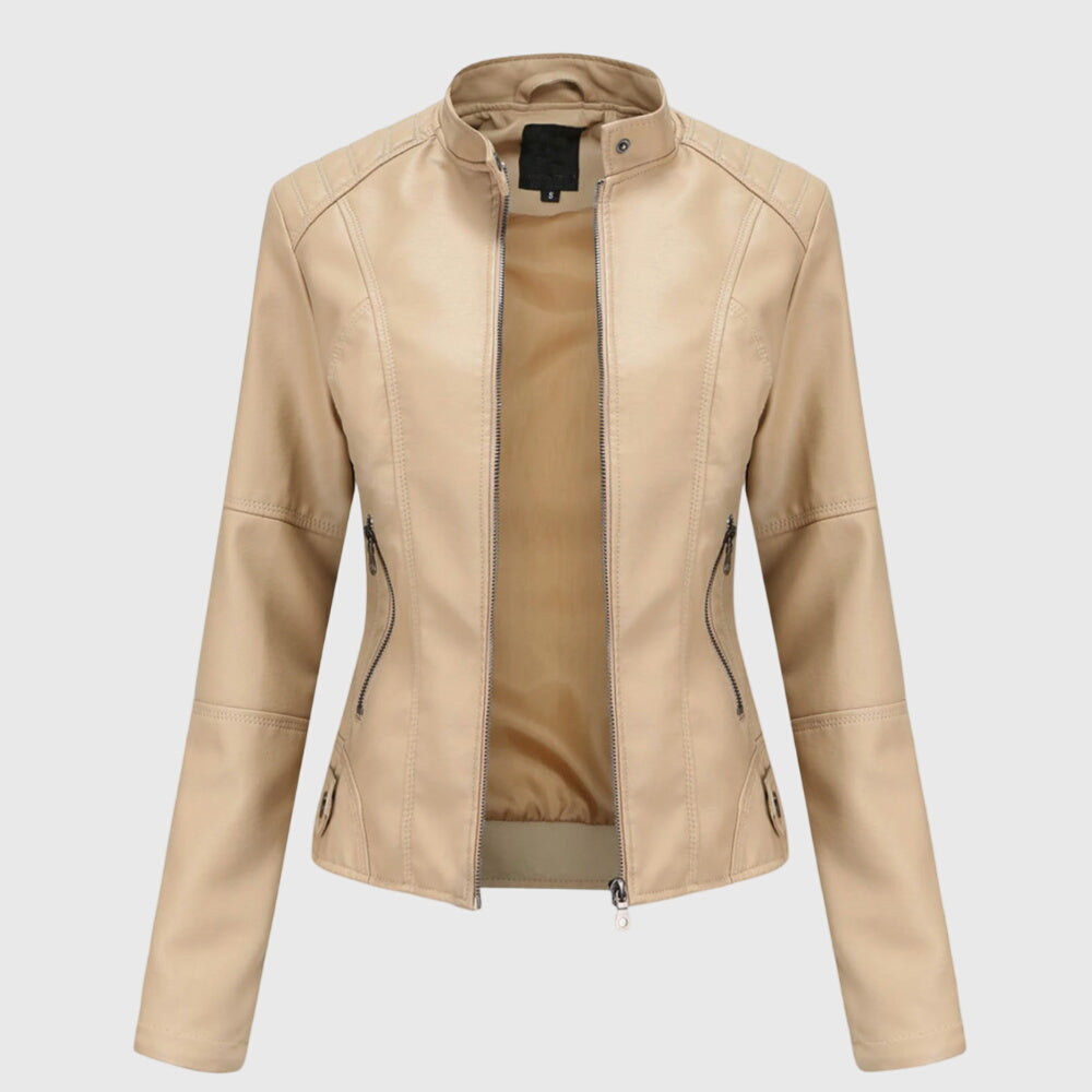 Giorgina™ - Elegante Leren Jas voor Dames
