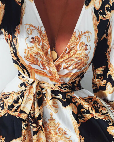 Faye - Boho Geprinte Jurk