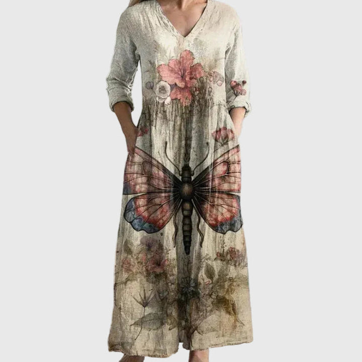 Saule | Maxi Jurk Elegante Beweging