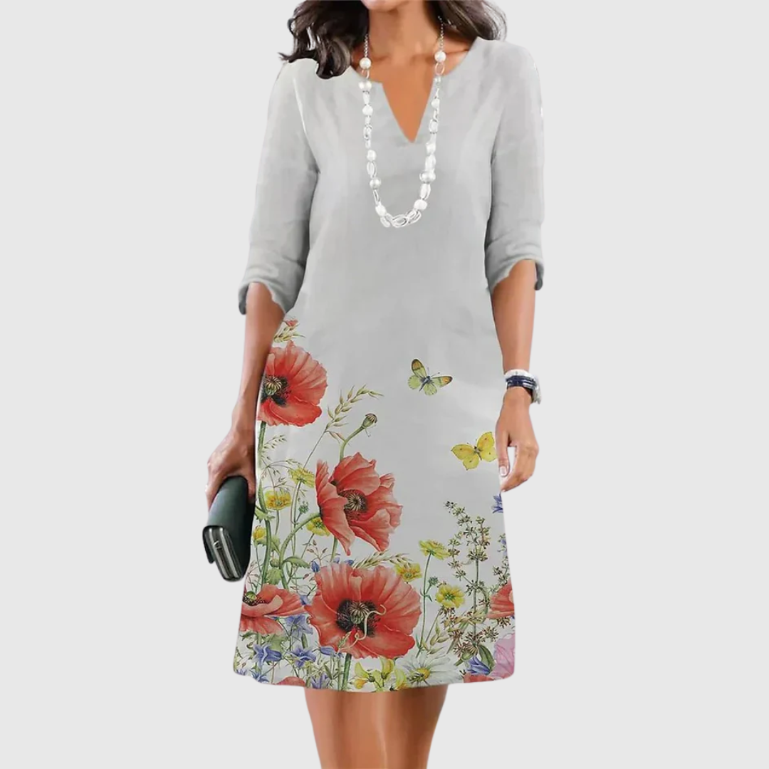 ELEANOR | FLORELE JURK MET NIVEAUS