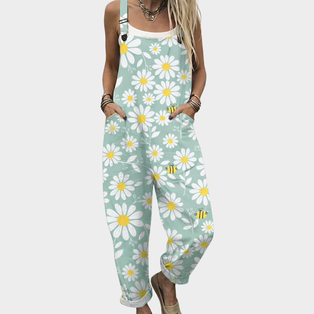 Comfortabele gedrukte jumpsuit