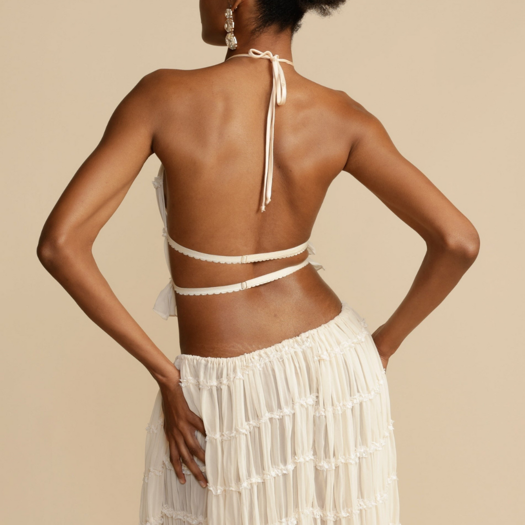 WENDY - Top met Spaghettibandjes en Rok