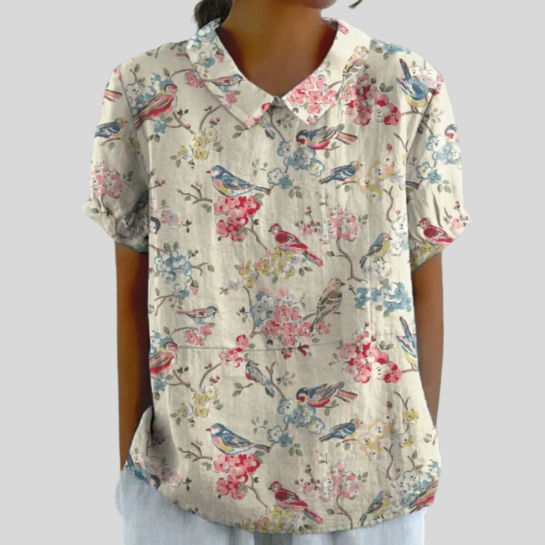Elegante Bloemige Top