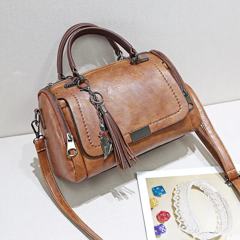 Julie™ | Textuur Leer Tas