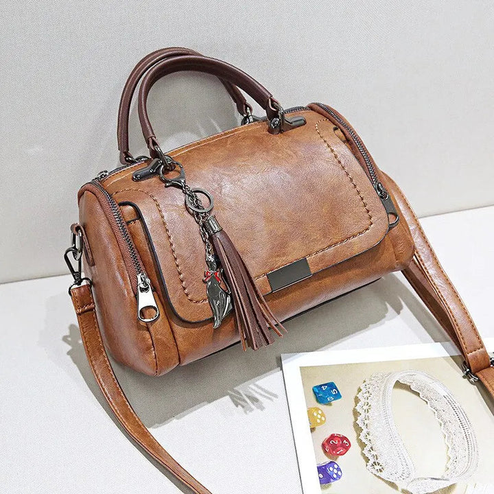 Julie™ | Textuur Leer Tas
