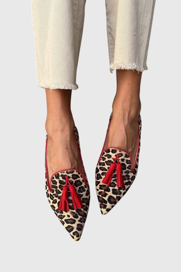 Nela™ | Luipaard Mocassins