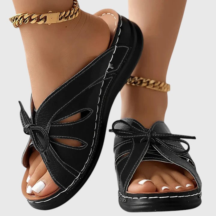 Darcy - Chic Instap Sandalen met Strik