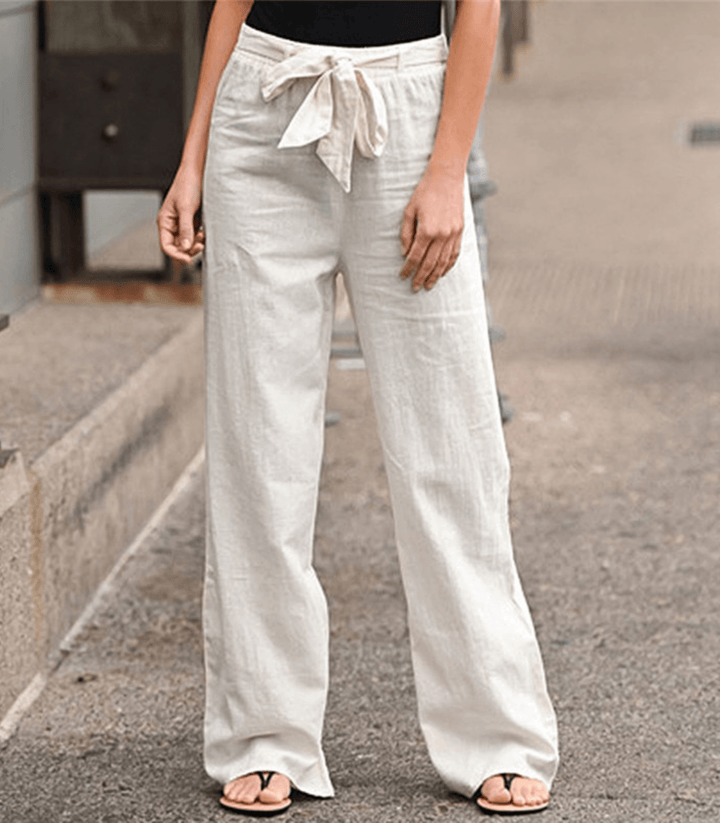 Joleen - Dames Ontspanningbroek met Koord en Elastische Taille