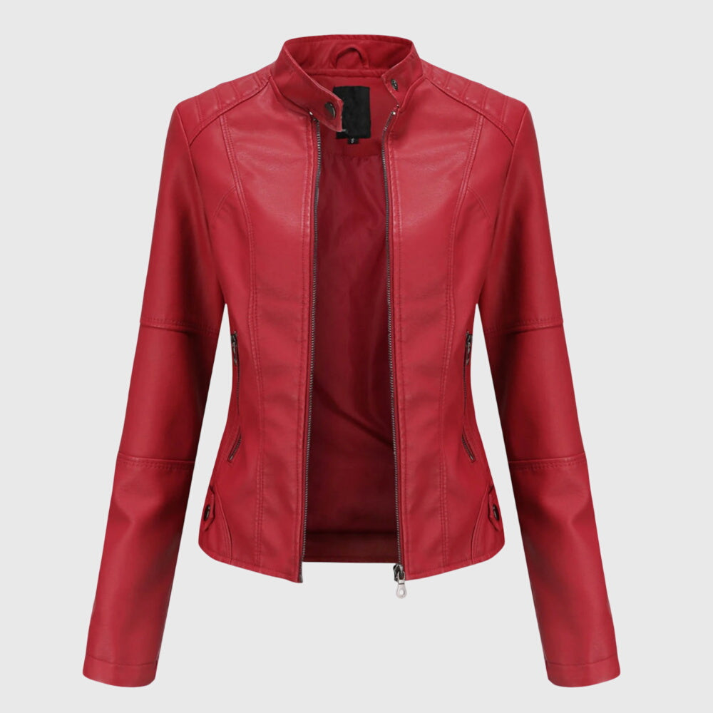 Giorgina™ - Elegante Leren Jas voor Dames