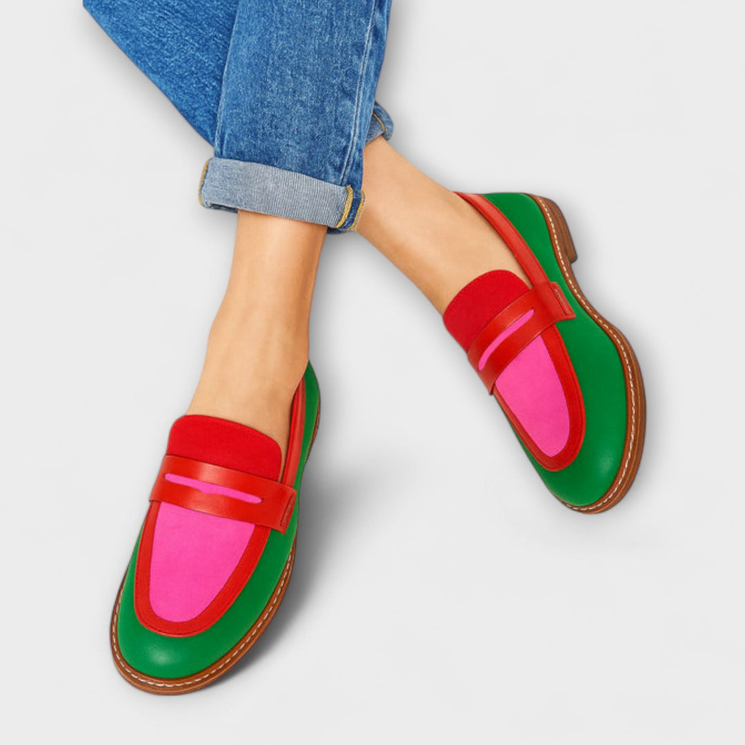 Nyla™ | Casual Mocassins met Contrast