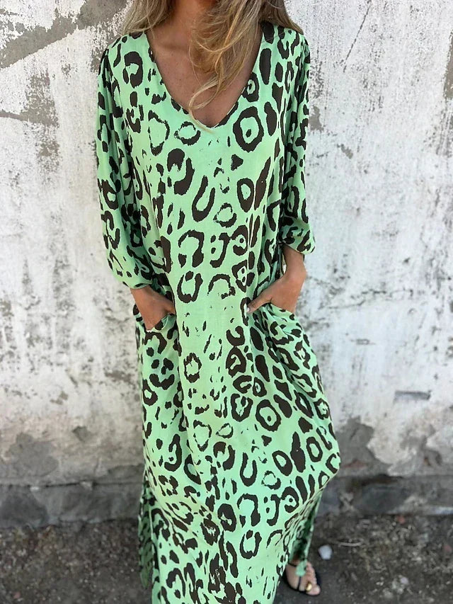 Jessa - Maxi Jurk Luipaard