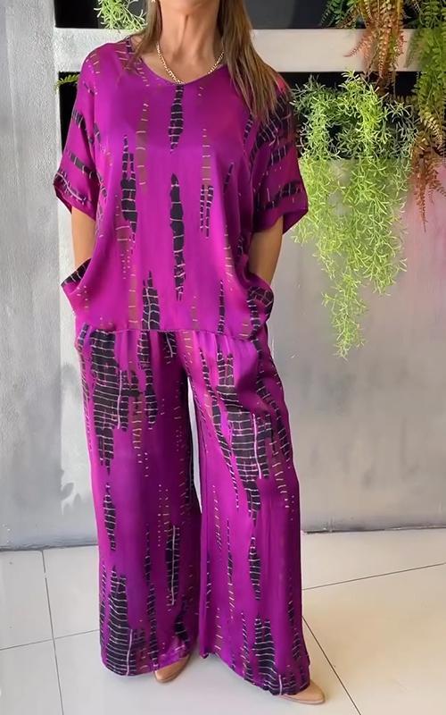 Marie - Casual Geprinte Set